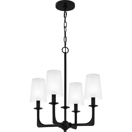 Quoizel Hough Chandelier 4 Lights Mystic Black HOG5018K